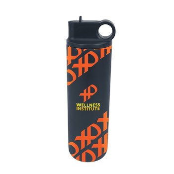 Wraparound Stainless-Steel Tumbler 27-Oz. with Flip Lid - Full-Color Personalization Available from Positive Promotions