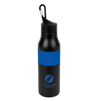 Stainless-Steel Water Bottle 18-Oz. with Clip Lid - Personalization Available from Positive Promotions