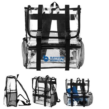Clear Buckle Backpack - Personalization Available from Positive Promotions