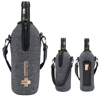 Soft Wine Cooler Tote Bag with Carry Strap - Personalization Available from Positive Promotions