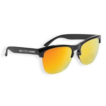 Recycled Reflective Lenses Sunglasses - One-Color Personalization Available from Positive Promotions