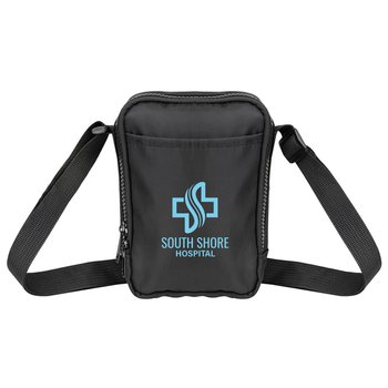 Recycled rPET Small Sling Bag - One-Color Personalization Available from Positive Promotions