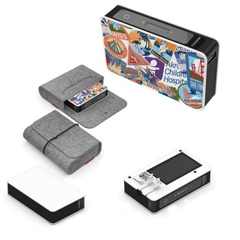 Powerstick PowerTrip Solar-Powered Power Bank & USB Wall Adapter - Full-Color Personalization Available from Positive Promotions