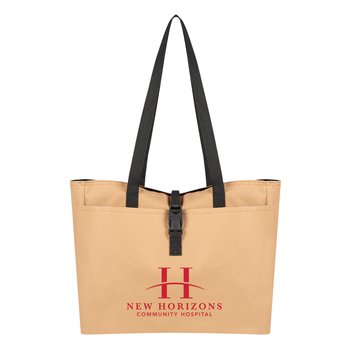 Buckle Tote Bag - One-Color Personalization Available from Positive Promotions
