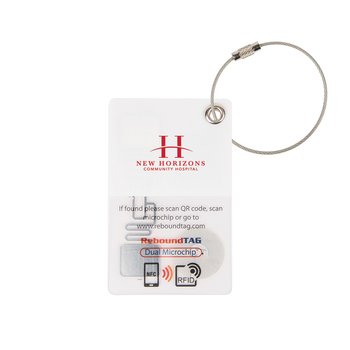 Rebound Tag Smart Luggage Locator Tag With Microchip - One-Color Personalization Available from Positive Promotions