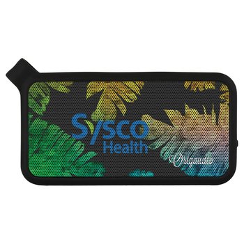 Aquathump Waterproof Wireless Speaker 5W - Full-Color Personalization Available from Positive Promotions