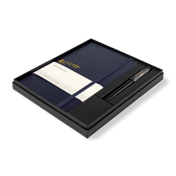 Moleskine® Large Notebook & Pen Gift Set - One-Color Personalization Available from Positive Promotions