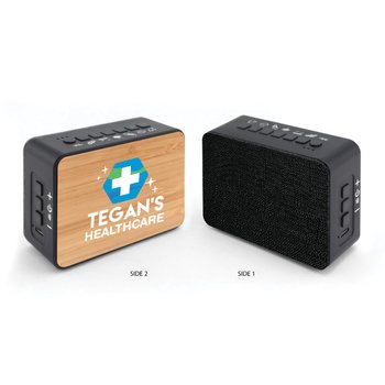 Bamboo Sound Machine - Full-Color Personalization Available from Positive Promotions