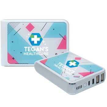 Tenfour 2.0 Power Bank 10,400 mAh - Full-Color Personalization Available from Positive Promotions