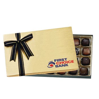 Sea Salt Caramel Gift Box - Box of 20 - Full-Color Personalization Available from Positive Promotions