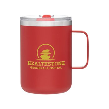 Camper Matte Stainless-Steel Thermal Mug 16.9 oz. With Lid - One-Color Personalization Available from Positive Promotions