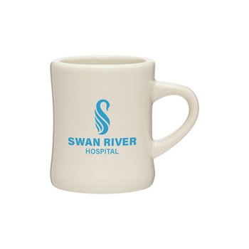 Diner Glossy Ceramic Mug 10 oz. - One-Color Personalization Available from Positive Promotions