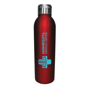 Soft-Touch Stainless-Steel Bottle 17 oz. - One-Color Personalization Available from Positive Promotions