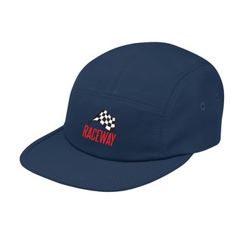 Unstructured 7-Panel Flat Visor Hat - Embroidered Personalization Available from Positive Promotions