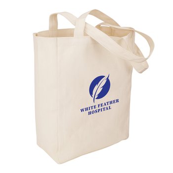 Natural Cotton Canvas Tote - One-Color Personalization Available from Positive Promotions