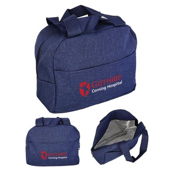 Value Heathered Lunch/Cooler Bag - Full-Color Personalization Available from Positive Promotions