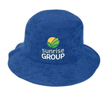 Terry Bucket Hat - Embroidered Personalization Available from Positive Promotions