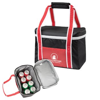 Spark Insulated 8-Can Cooler Bag - One-Color Personalization Available from Positive Promotions