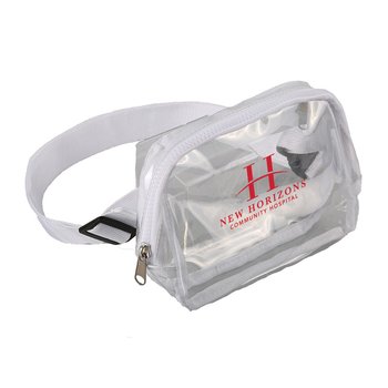 Chella Clear Belt Bag - One-Color Personalization Available from Positive Promotions