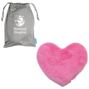 Heat Therapy Cuddle Plush Heart - One-Color Personalization Available from Positive Promotions