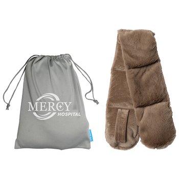 Heat Therapy Plush Neck Wrap - One-Color Personalization Available from Positive Promotions