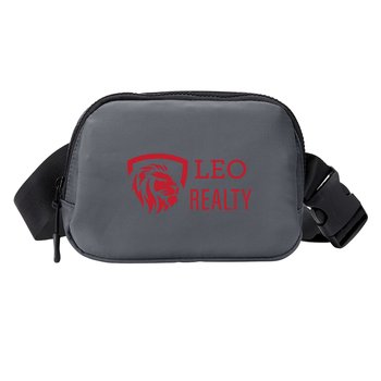 Recycled All Day Belt Bag - One-Color Personalization Available from Positive Promotions