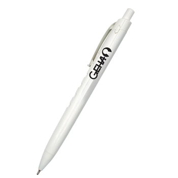Recycled Enviro Ergonomic Plastic Pen - One-Color Personalization Available from Positive Promotions