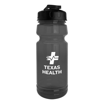 Recycled Plastic Squeeze Sports Bottle 24 oz. - One-Color Personalization Available from Positive Promotions