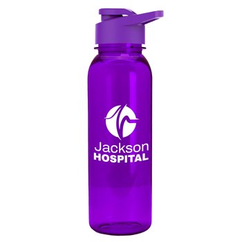 Recycled Tritan Plastic Cylinder Bottle 24 oz. - One-Color Personalization Available from Positive Promotions
