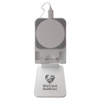 iStand MagSecure Phone Stand With Removable Wireless Charger 15W - One-Color Personalization Available from Positive Promotions