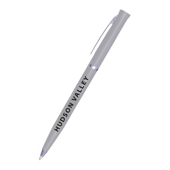Classic Twist Ballpoint Pen With Silver Accents - One-Color Personalization Available from Positive Promotions