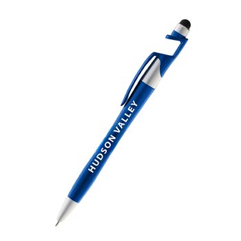 Phone Holder Plastic Ballpoint Stylus Pen - One-Color Personalization Available from Positive Promotions