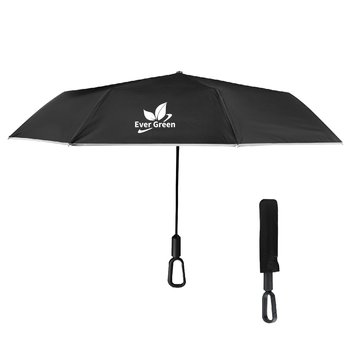 UV Protection Reflective Umbrella With Carabiner Handle 46