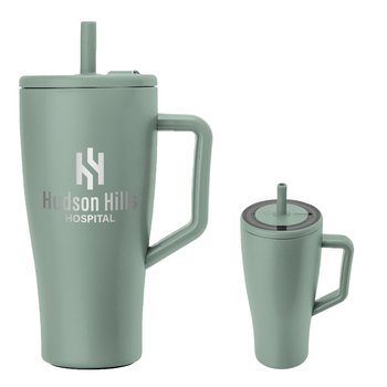 BruMate® Era Stainless-Steel Tumbler 30 oz. With Handle (Retail Colors) - Laser-Engraved Personalization Available from Positive Promotions