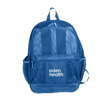 All-Mesh Backpack With Side Pockets - One-Color Personalization Available from Positive Promotions