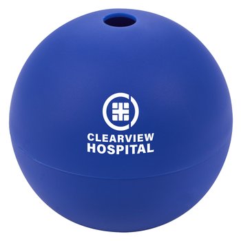 Round Sphere Silicone Ice Cube Mold - One-Color Personalization Available from Positive Promotions
