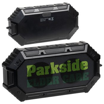 IPX6 Waterproof Light-Up Wireless Speaker 5W - Full-Color Personalization Available from Positive Promotions