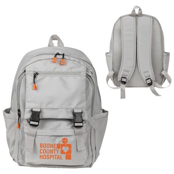 Stone Commuter Backpack - One-Color Personalization Available from Positive Promotions