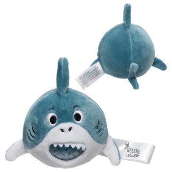 Shark Stress Busters Plush & Gel Squeeze Toy - One-Color Personalization Available from Positive Promotions