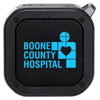 Outdoor IPX6 Waterproof Solar-Powered Wireless Speaker 3W - One-Color Personalization Available from Positive Promotions