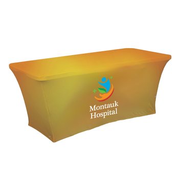 6' Ultrafit Classic Table Throw - Full-Color Personalization Available from Positive Promotions