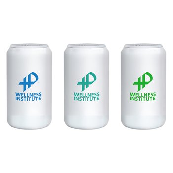 Cylinder Can-Shaped Wireless Bluetooth® Speaker - One-Color Personalization Available from Positive Promotions