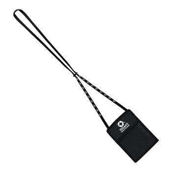 Tradeshow Crossbody Badge Holder Lanyard - One-Color Personalization Available from Positive Promotions