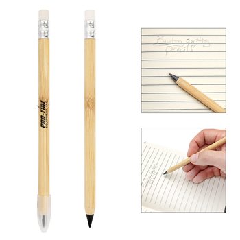 Never-Sharpen Infinity Bamboo Writing Pencil - One-Color Personalization Available from Positive Promotions
