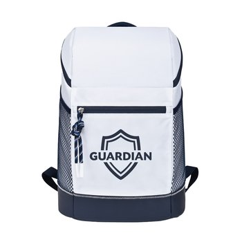 Boat Day Insulated 28-Can Cooler Backpack - One-Color Personalization Available from Positive Promotions