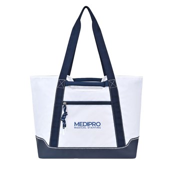 Boater Day Medium Tote Bag - One-Color Personalization Available from Positive Promotions