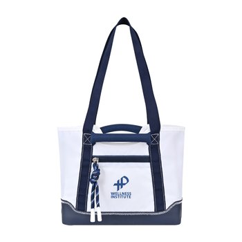 Boater Day Mini Tote Bag - One-Color Personalization Available from Positive Promotions