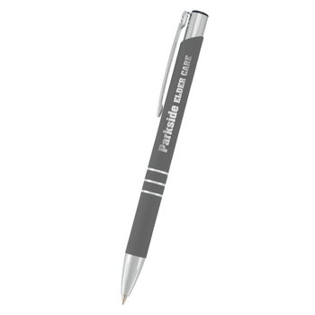 Pro Soft Touch Aluminum Pen - Laser-Engraved Personalization Available from Positive Promotions