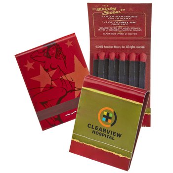 20-Stem Matchbook With Cover - Full-Color Personalization Available from Positive Promotions