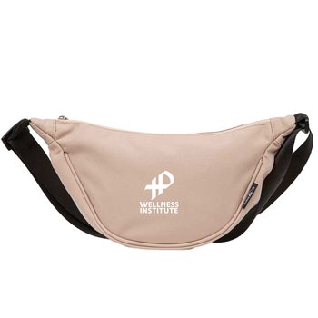 Recycled rPET Crossbody Sling Belt Bag - One-Color Personalization Available from Positive Promotions